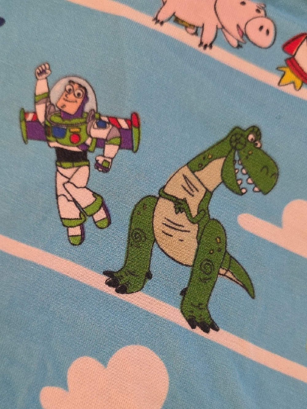 Little Sleepies Light Blue Toy Story Pajama Set Size 2T-Like New - Picture 2 of 4
